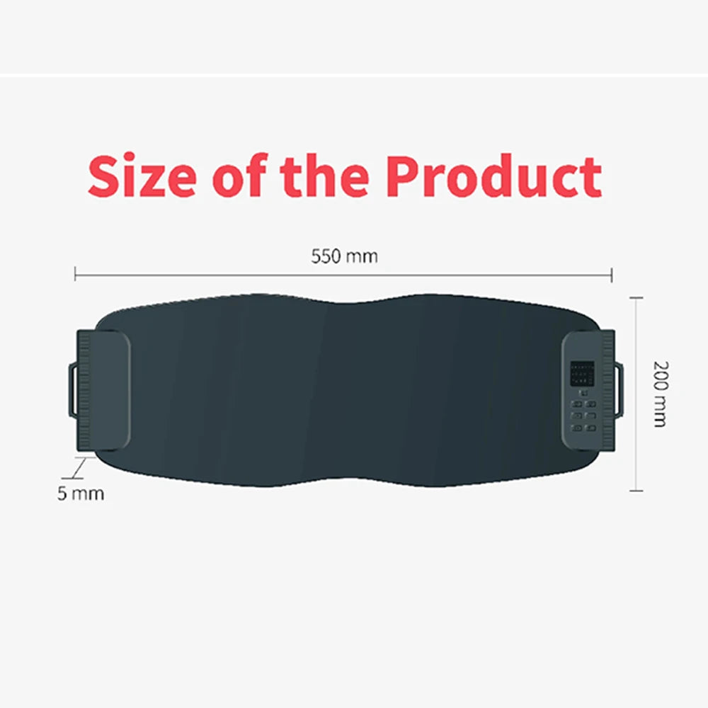 Intelligent LED Infrared Massage Belt - With Heated Waist Support Rechargeable To Relieve Back Pain Promote Blood Circulation