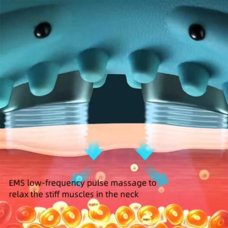 Electric Neck and Shoulder Massage Pillow Electric Massager for Neck and Shoulder Massage At Home , Kneading Massage.