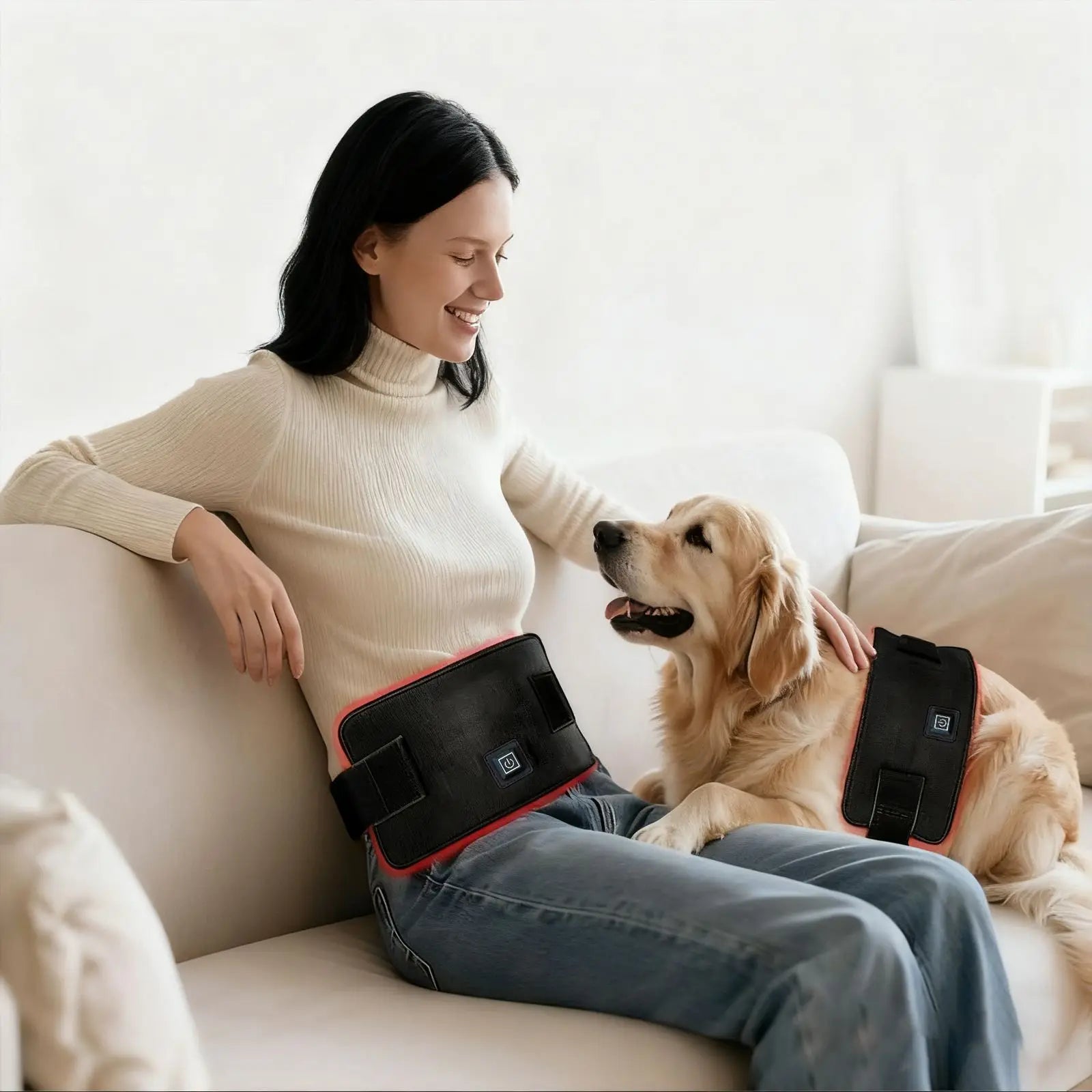 Infrared Heating Pad Red Light Therapy Belt for Back Pain Relief Muscle Recovery Shoulder Knee Joint Pain Portable Home Use