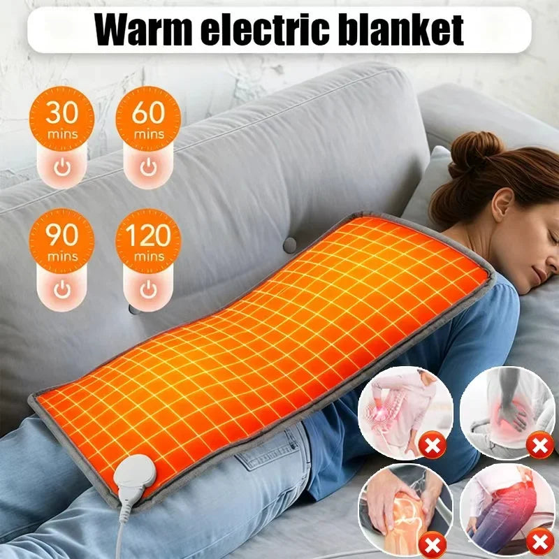 Electric Heating Pad Warm Winter Physiotherapy Blanket Shoulder Neck Legs Back Spine Leg Pain Relief Hot Compress Pad Cushion