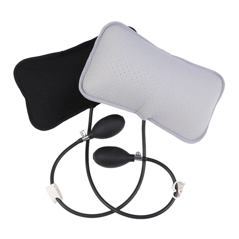 Inflatable Lumbar Support Cushion Portable Neck Shoulder Posture Correct Massage Pillows Orthopedic Design For Back Pain Relief