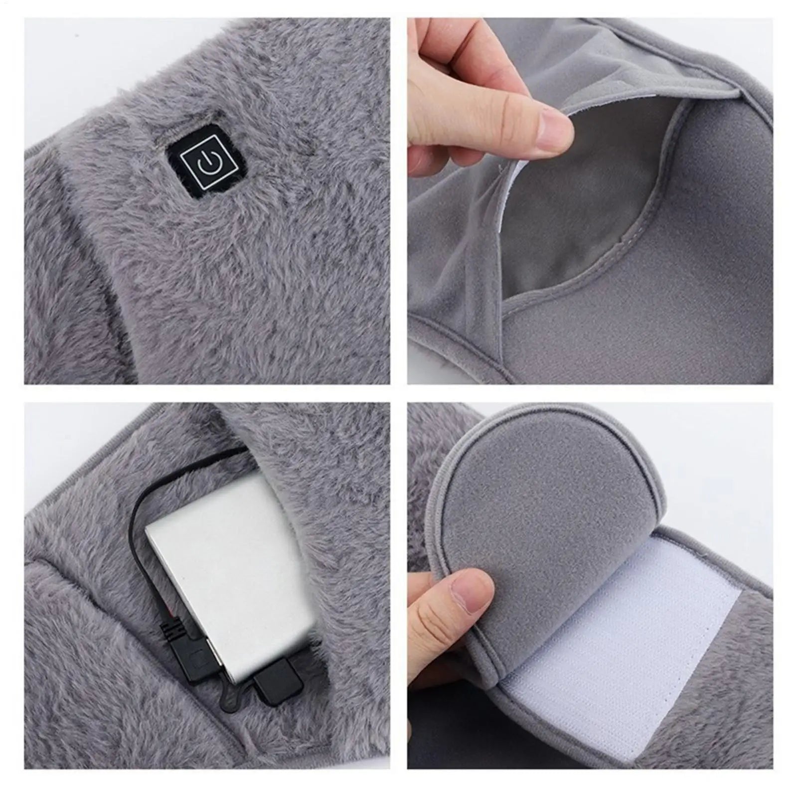 Abdominal Heating Pad 3-Level Electric Waist Belt Warmer Heated Waist Belt hand warmer for Menstrual Belly and Abdominal Comfort