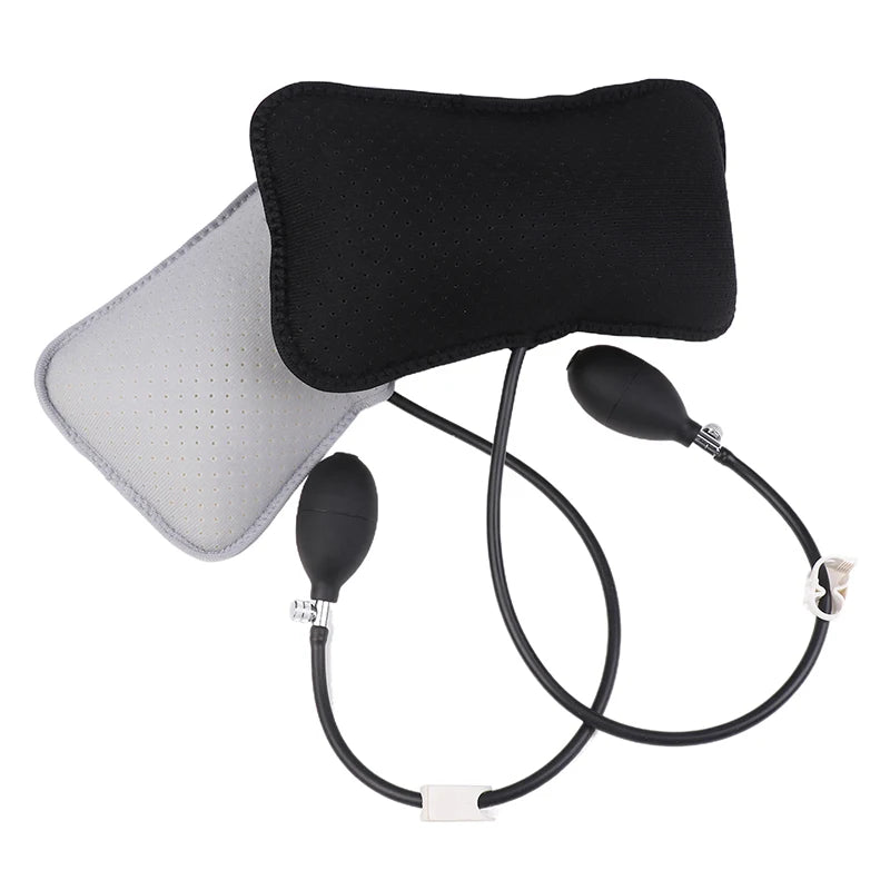 Inflatable Lumbar Support Cushion Portable Neck Shoulder Posture Correct Massage Pillows Orthopedic Design For Back Pain Relief