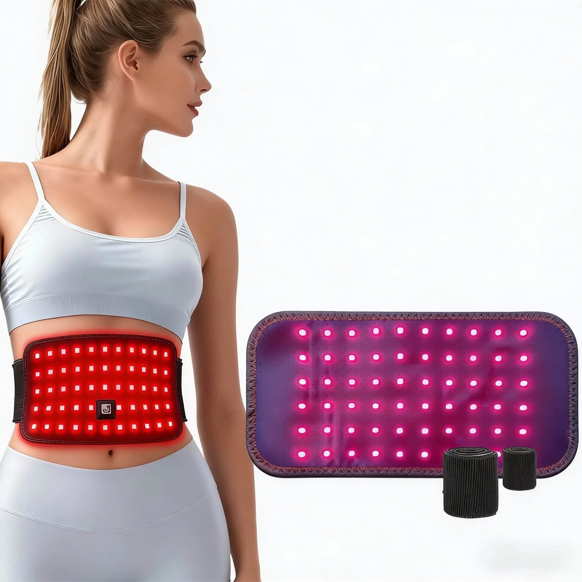 Infrared Heating Pad Red Light Therapy Belt for Back Pain Relief Muscle Recovery Shoulder Knee Joint Pain Portable Home Use