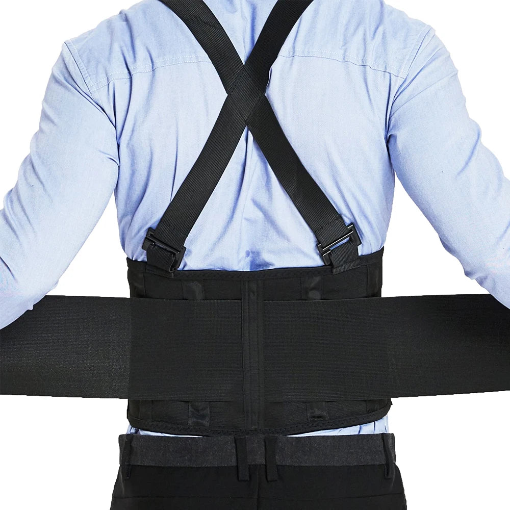 Back Brace Lumbar Back Support Belt with Removable Suspenders Lower Back Support Belt for Heavy Lifting and Work