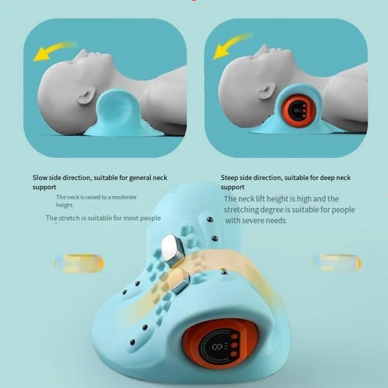Electric Neck and Shoulder Massage Pillow Electric Massager for Neck and Shoulder Massage At Home , Kneading Massage.