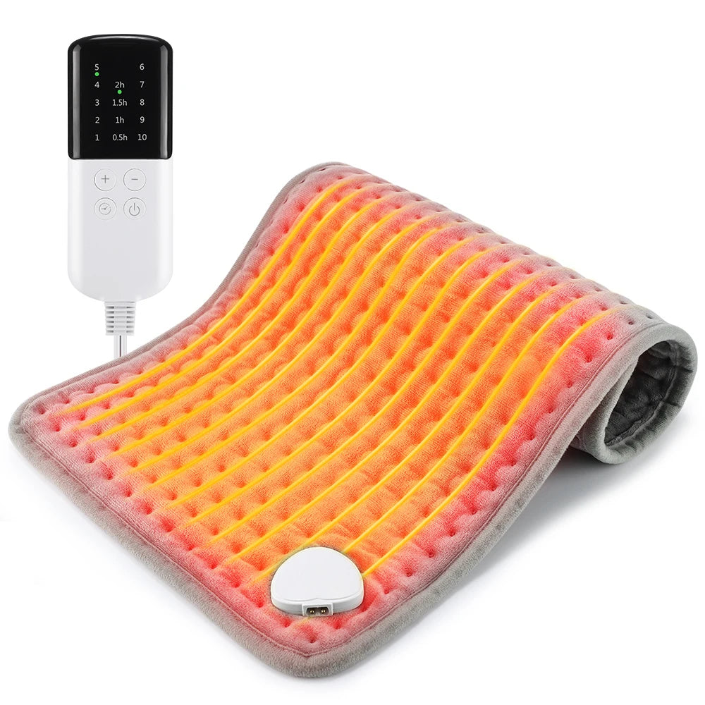 Adjustable Electric Heating Pad Warm Body Blanket Heated Mat for Waist Back Leg Intelligent Timing Feature Comfortable Heat