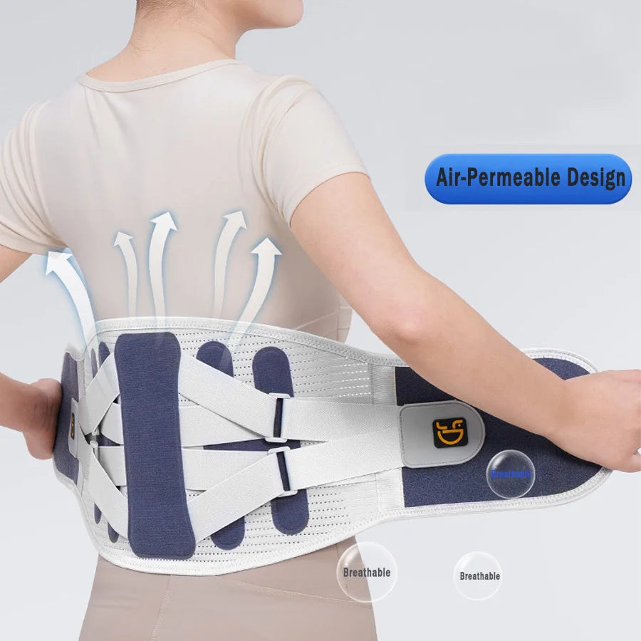 Back Brace Support Belt for Lower Back Pain Relief Adjustable Men Women Waist Lumbar Support Sciatica Scoliosis Herniated Disc