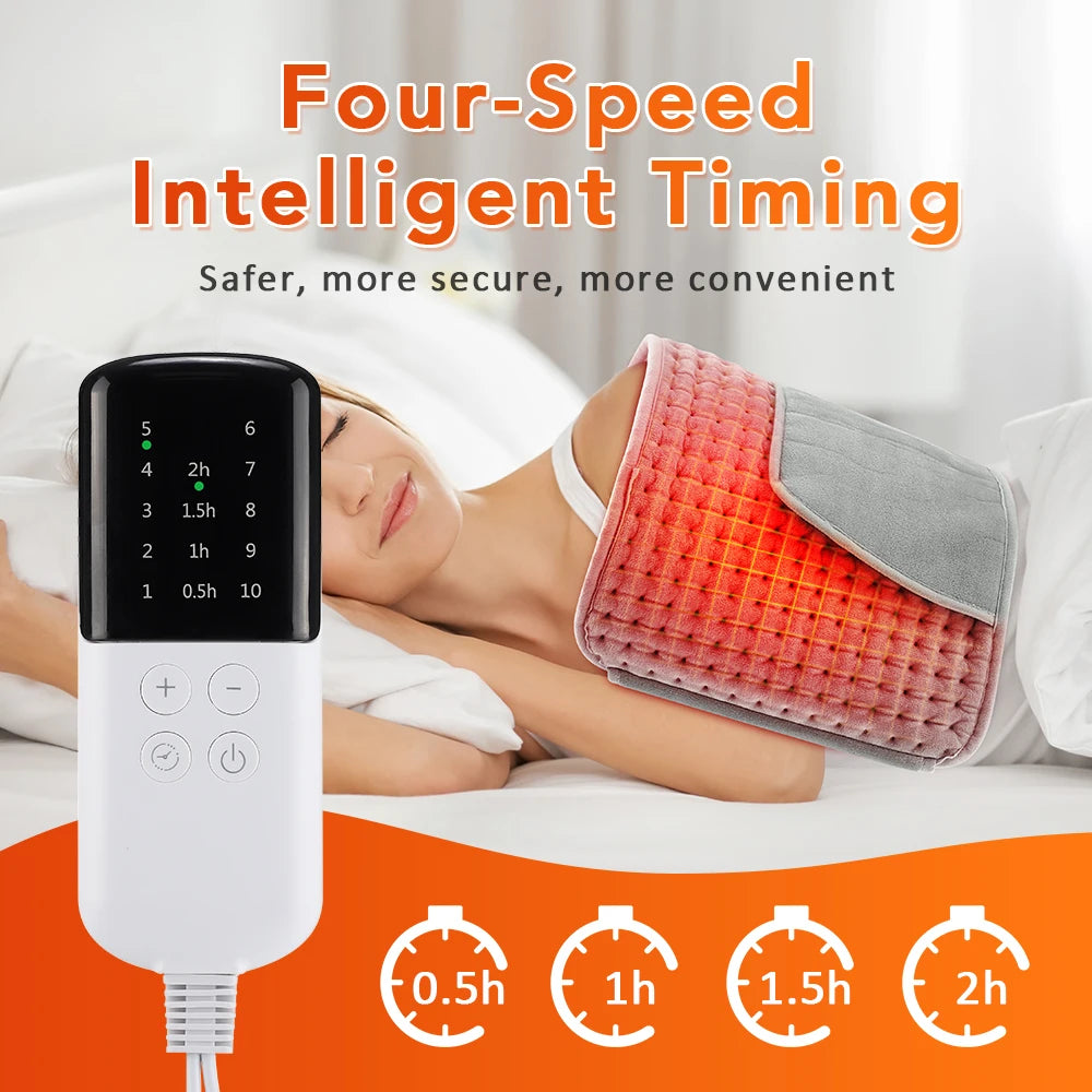 Electric Heating Waist Belt Warm Thermal 10-gear Heating Pad Office Home Temperature Control Waist Belt Warming Back Hand Warmer