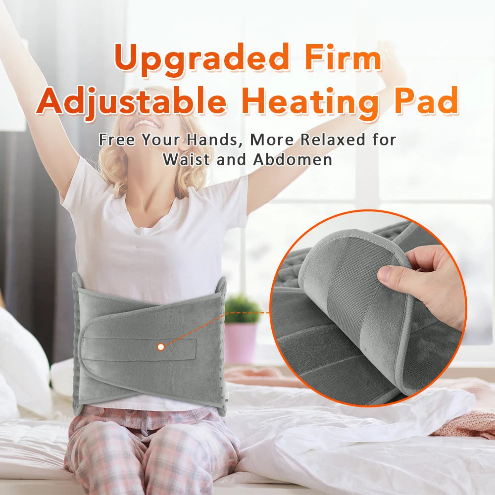 Electric Heating Waist Belt Warm Thermal 10-gear Heating Pad Office Home Temperature Control Waist Belt Warming Back Hand Warmer