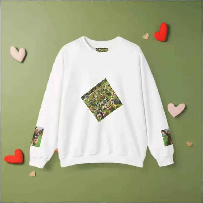 Cotton Blend Crewneck Sweatshirt - Felpa Cotone Design