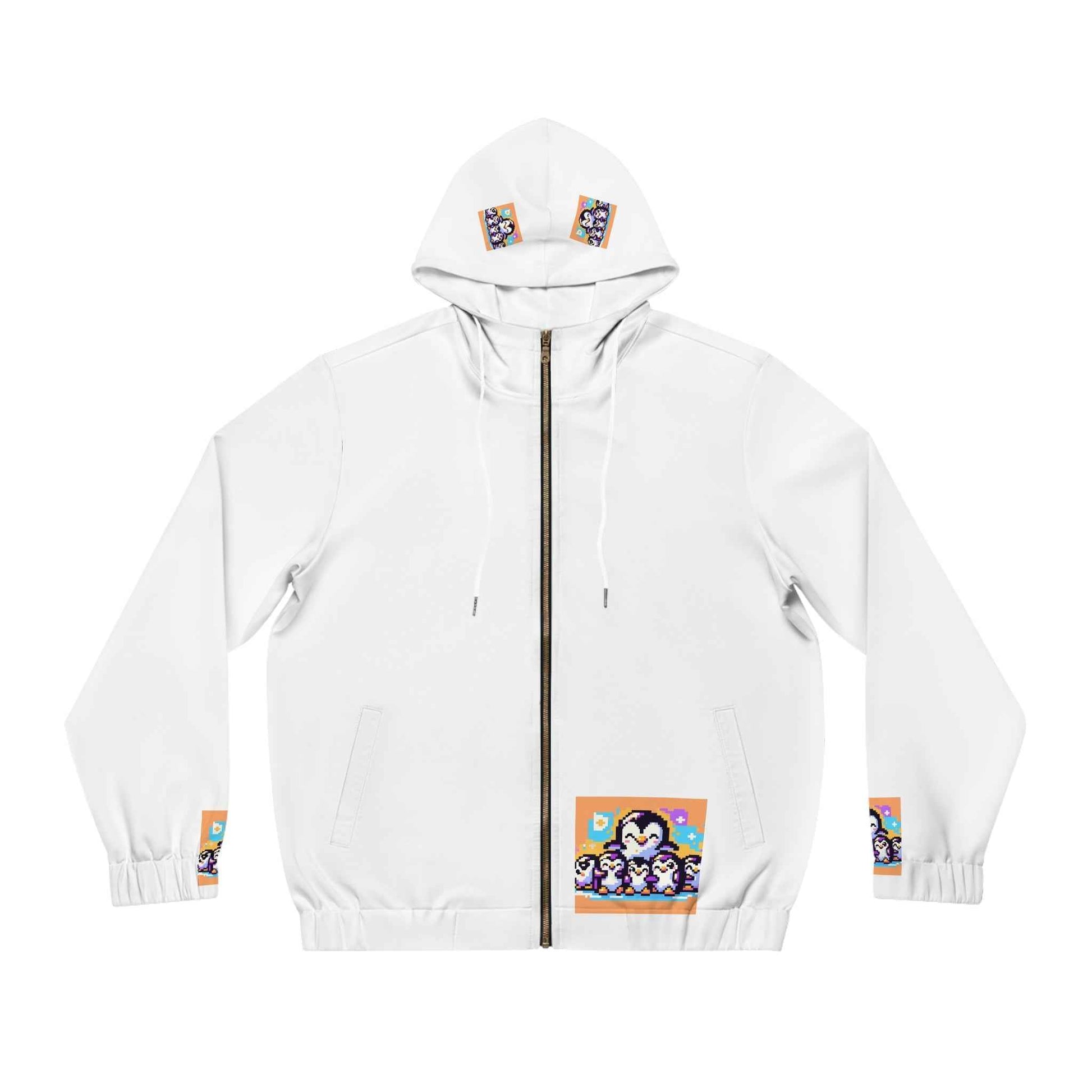 Cozy Cartoon-Inspired Full-Zip Hoodie for Men - Perfect for Everyday Wear and Gifts