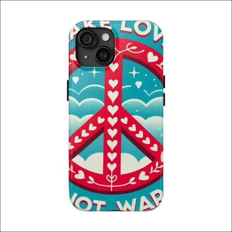 Peace & Love Phone Case - Vibrant Tough iPhone Cover