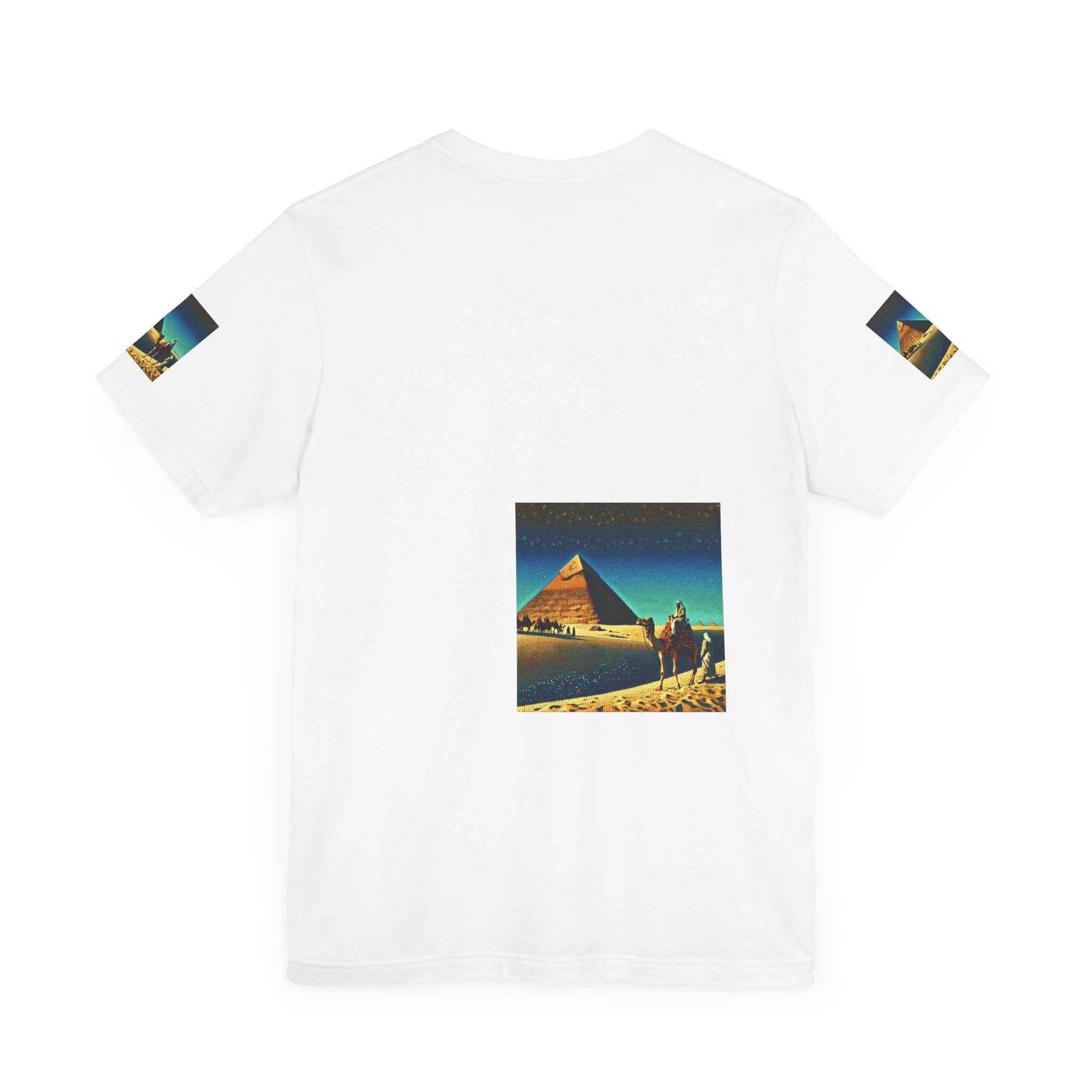 Vintage Pyramid Adventure Unisex Jersey Tee - Starry Night Design