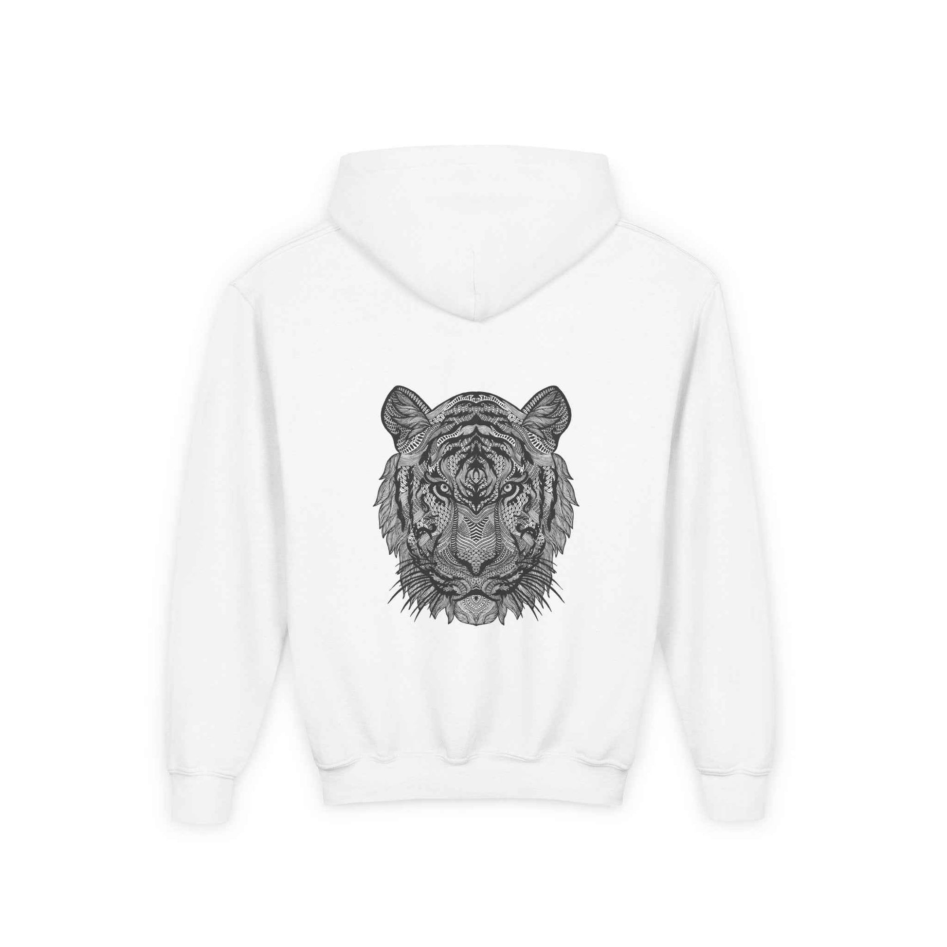 Youth Tiger Graphic Heavy Blend Hoodie - Perfect for Animal Lovers